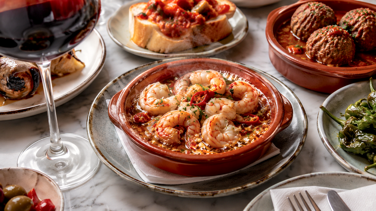 A spread of tapas at Pikoteo